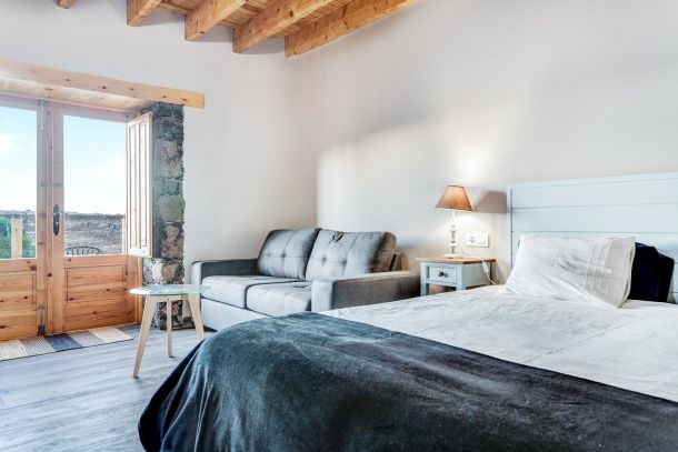 Bedroom & Sofa Villa Tranquila Villaverde Fuerteventura